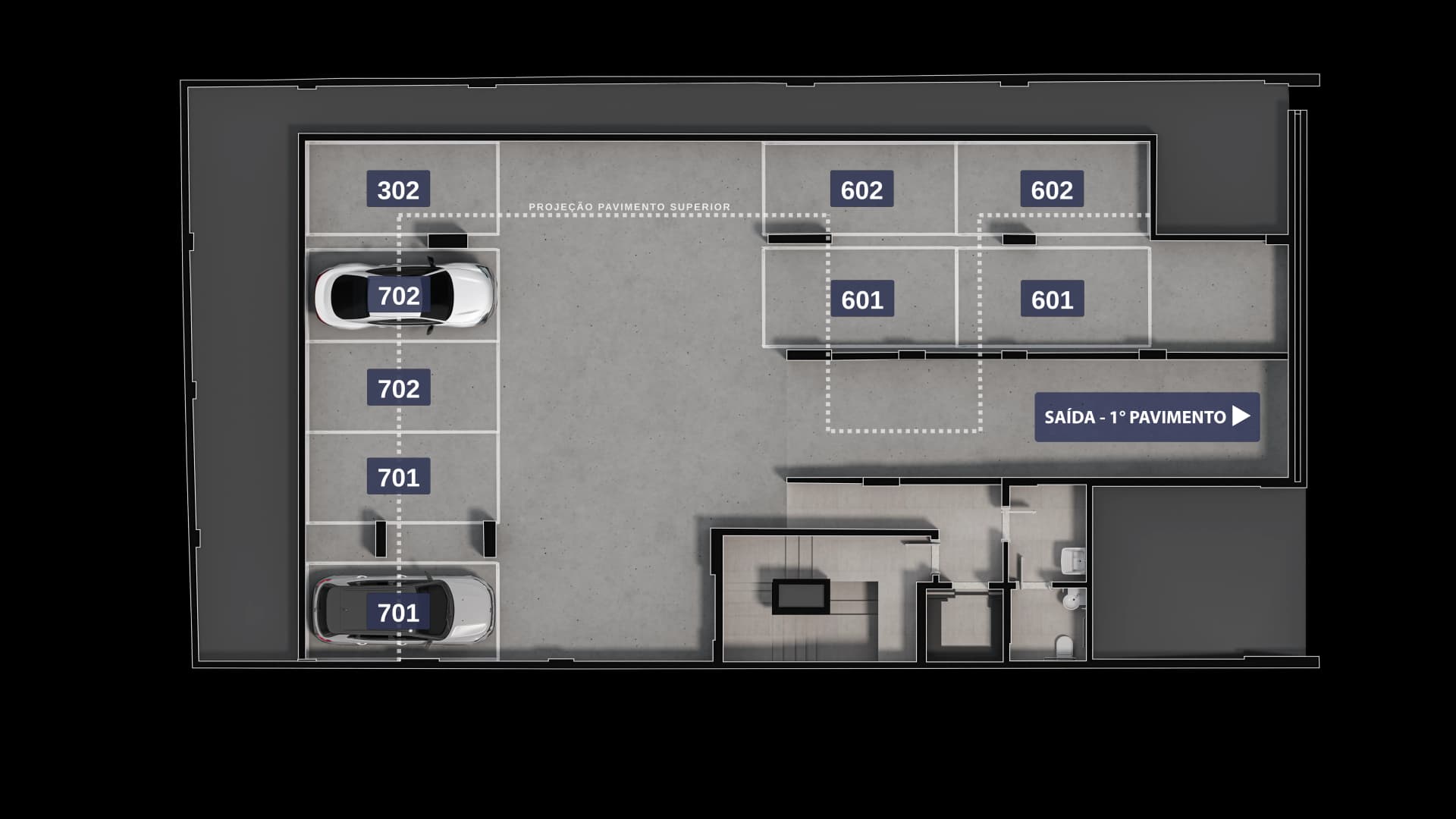 Garagem - 1º andar