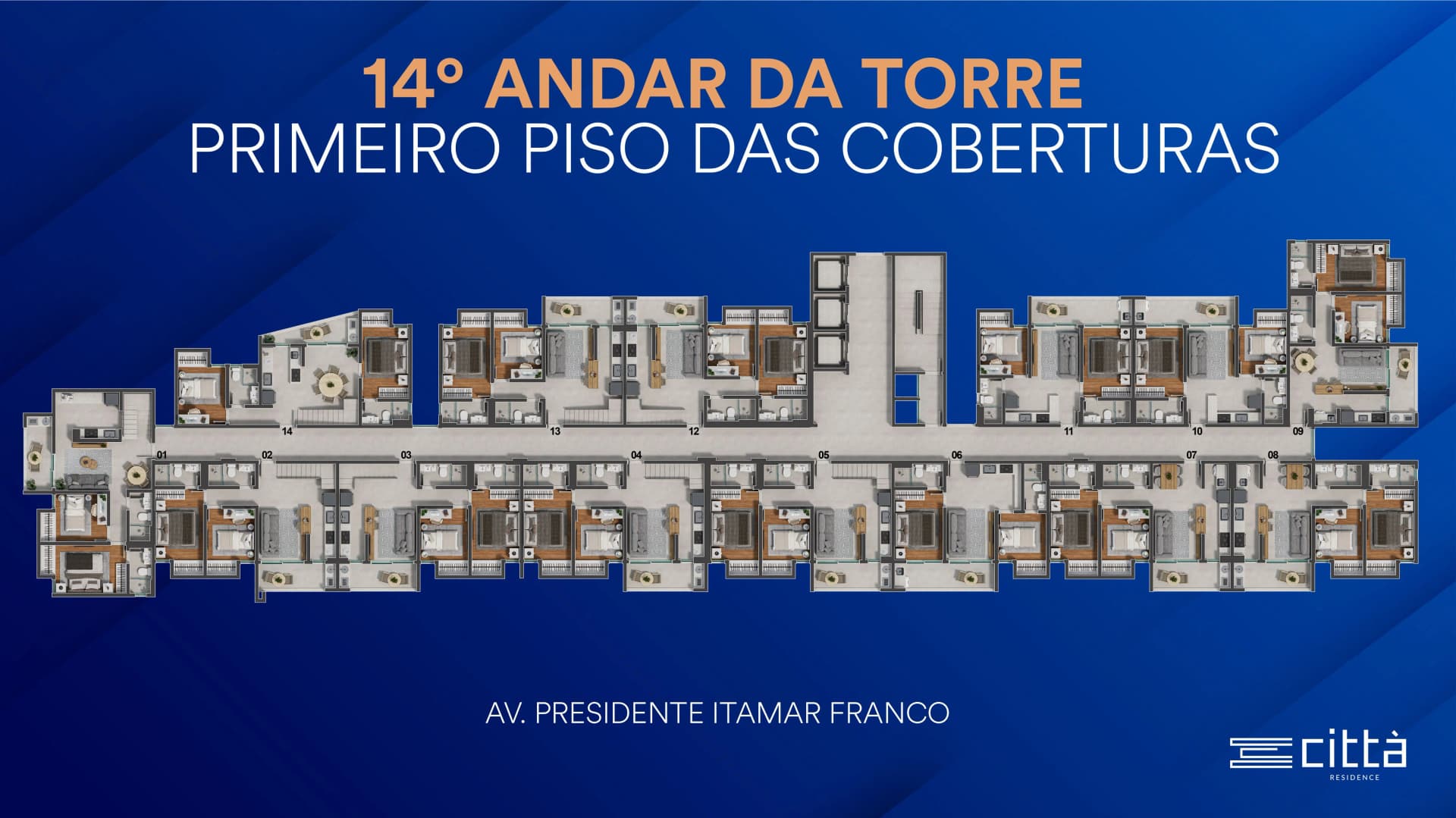 Planta baixa do Apto 1406 - Apartamento 2 quartos no São Mateus